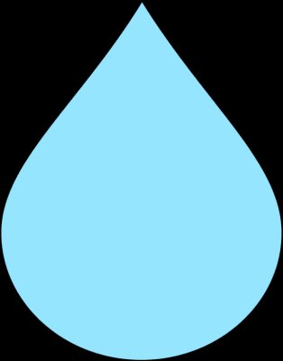 314x400 Elegant Raindrop Clip Art