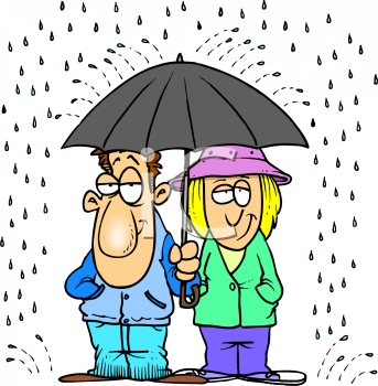 343x350 It's Raining Clipart