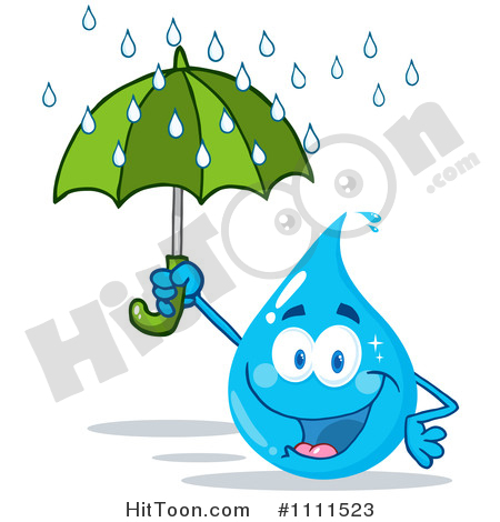 450x470 Water Drop Cartoon Characters Clipart