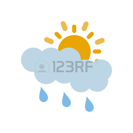 450x450 Cartoon Image Of Rain Icon. Rainfall Symbol Royalty Free Cliparts