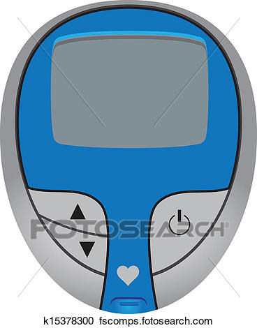 368x470 Clipart Of Blood Glucose Meter K15378300