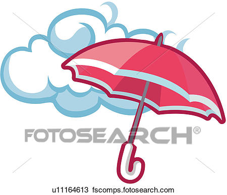 450x387 Clipart Of Changing, Climate, Clouds, Umbrella, Diary, Weather