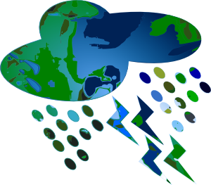 300x263 Rain On Planet Clip Art