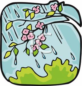 287x300 On A Tree In A Rain Storm Clipart Image