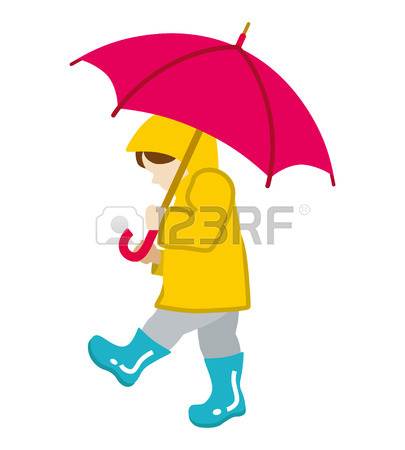 405x450 Rainy Day Children Clip Art Set Royalty Free Cliparts, Vectors