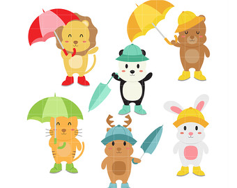 340x270 Rainy Days Clipart Etsy