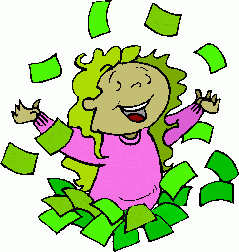 490x516 Happy Mother With Money Cash Clipart