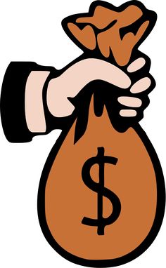 236x382 Money Text With Raining Dollar Symbols Royalty Free Cliparts