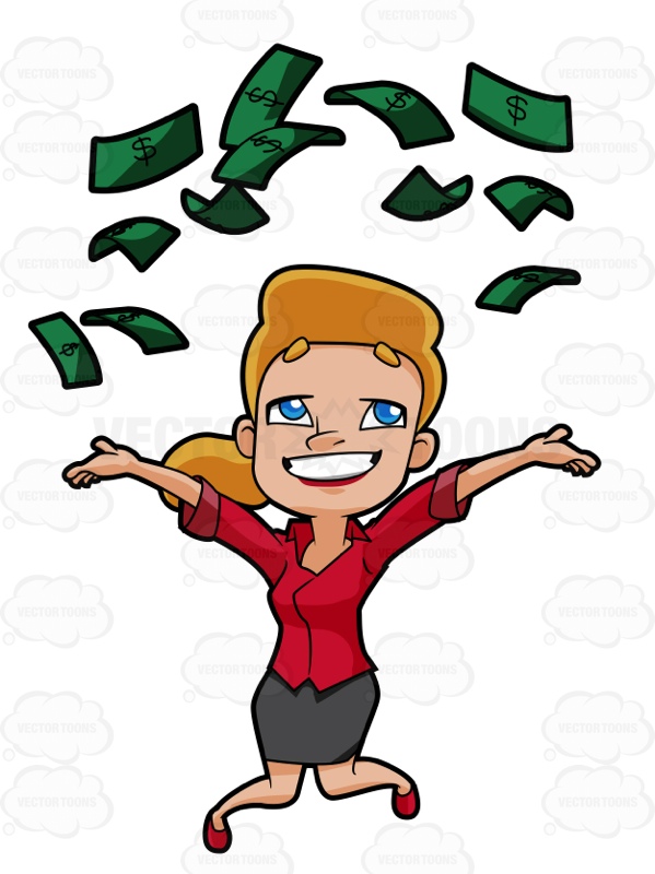 599x800 Money Clipart Woman