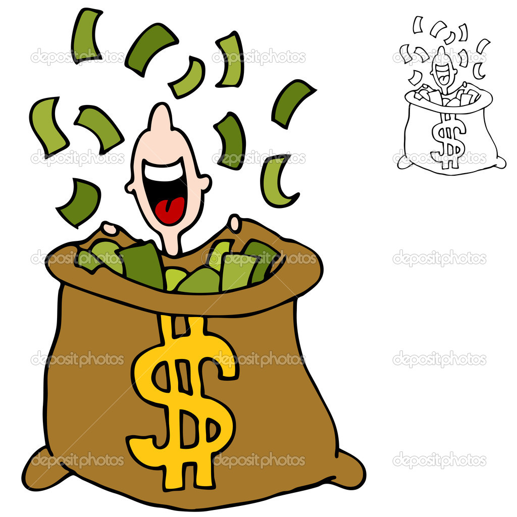 1024x1024 Raining Money Animated Clipart