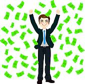 170x169 Raining Money Clip Art