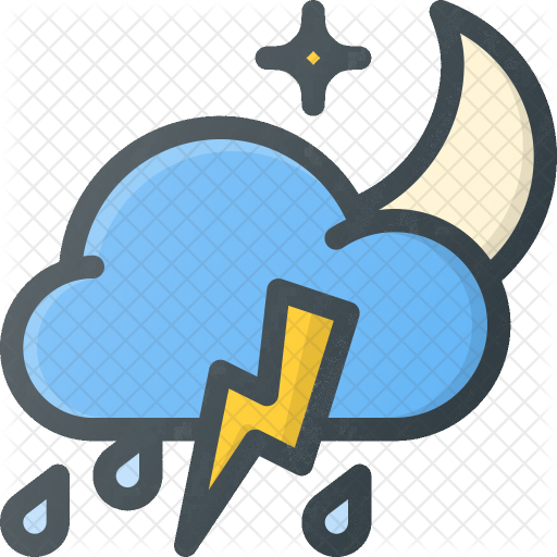 512x512 Thunder Clipart Rainstorm