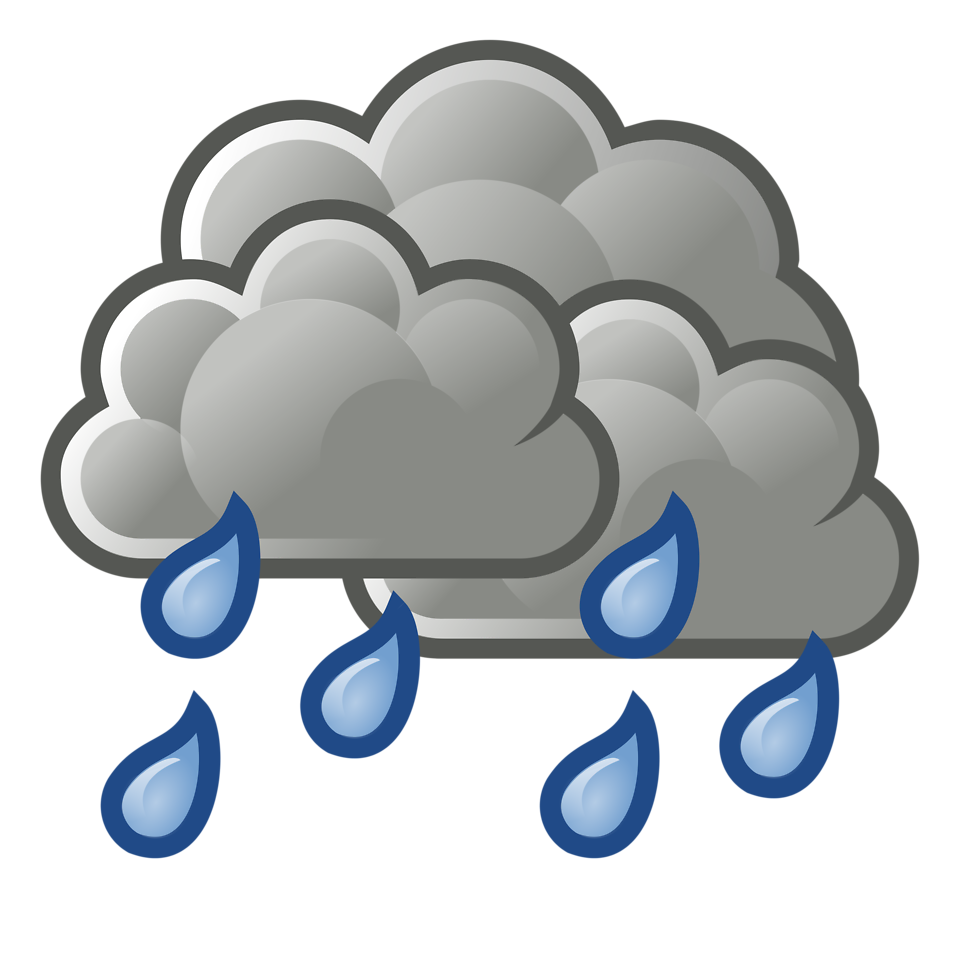 958x958 Dark Cloud Rainy Clipart