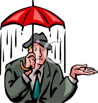 334x350 Man Getting Drenched In The Rain