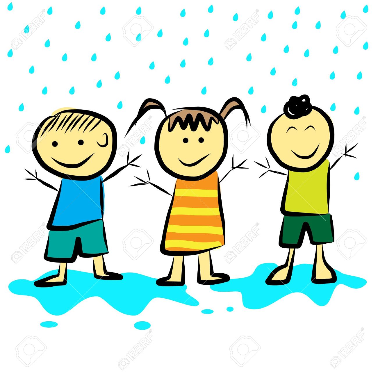 1300x1300 Rain Clipart Child