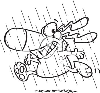 350x327 Picture In Black And White Of A Happy Smiling Dog Running In