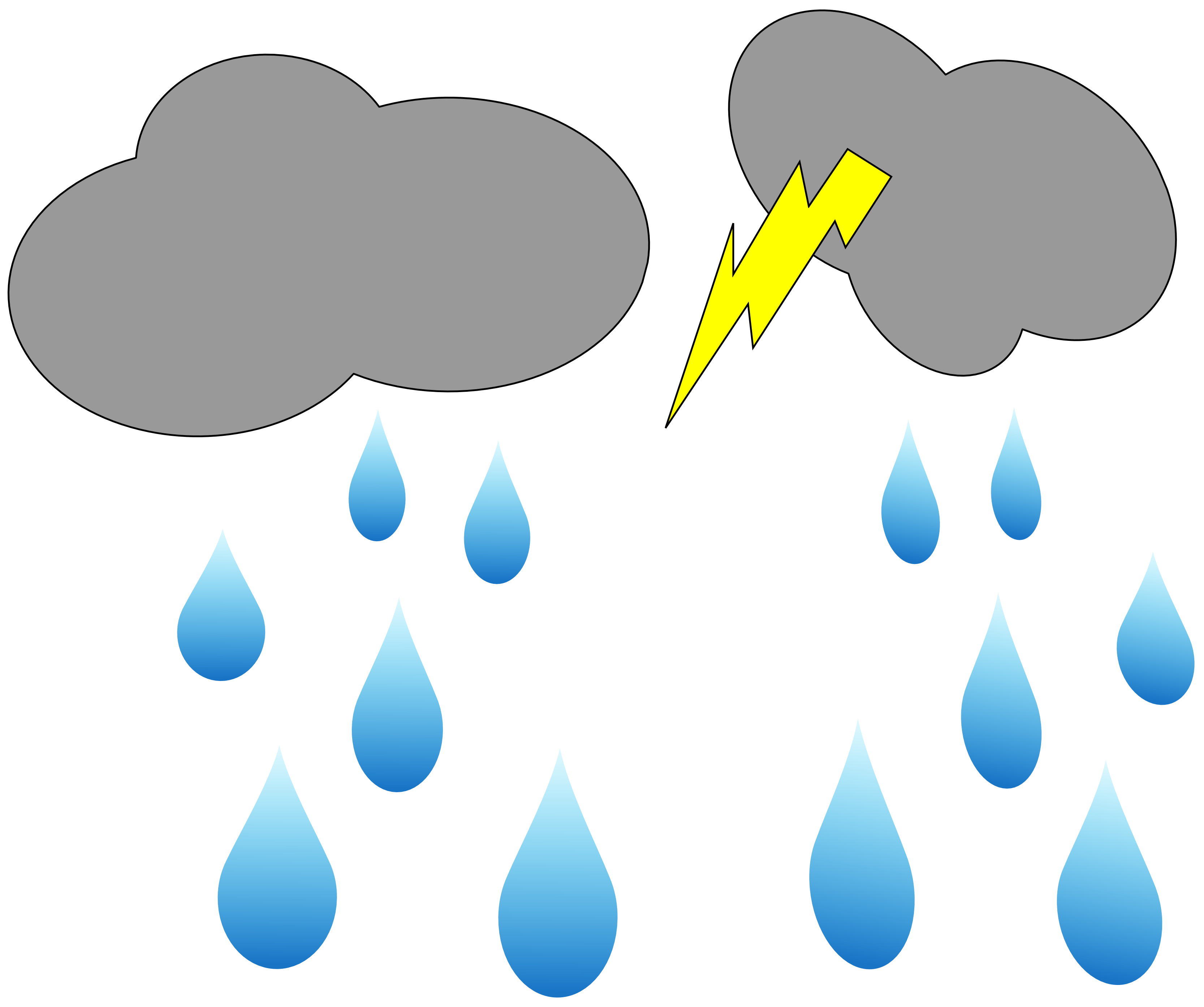 3333x2789 Lightening Clipart Rain Cloud