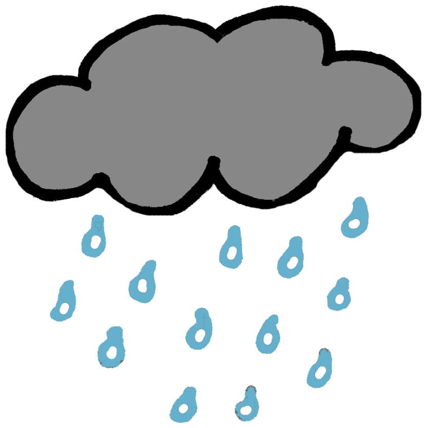 830x835 Rain Clipart