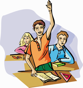 320x340 Participating In Class Clipart
