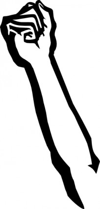 204x425 Raised Fist Clip Art Free Vectors Ui Download