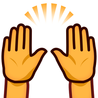 320x320 Raised Hands Emojidex