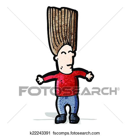 450x470 Clipart Of Hair Raising Fright Cartoon K22243391