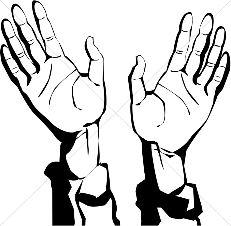776x757 Hands Raised In Worship Clipart
