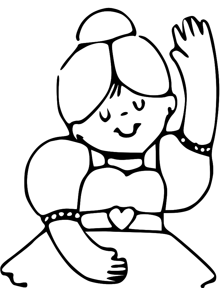 729x938 Raise Hand Clipart