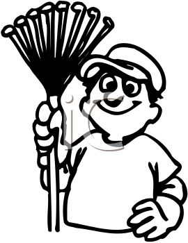 270x350 Royalty Free Clip Art Image Man With A Rake