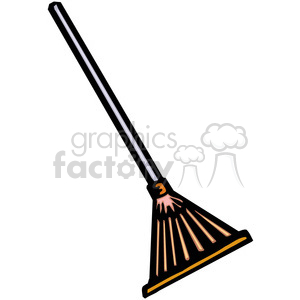 300x300 Royalty Free Cartoon Rake 384921 Vector Clip Art Image
