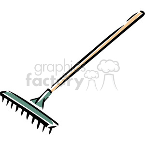 300x300 Royalty Free Rake 384934 Vector Clip Art Image