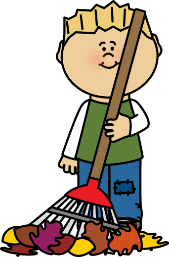 342x519 Kid Raking Leaves Clip Art
