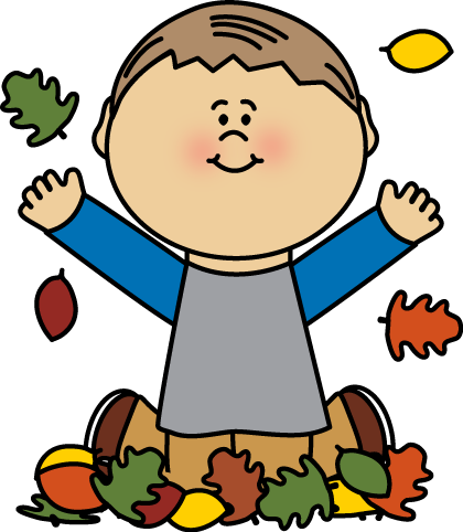 420x482 Boy Playing In Leaves By Mycutegraphics Fall Clip Art