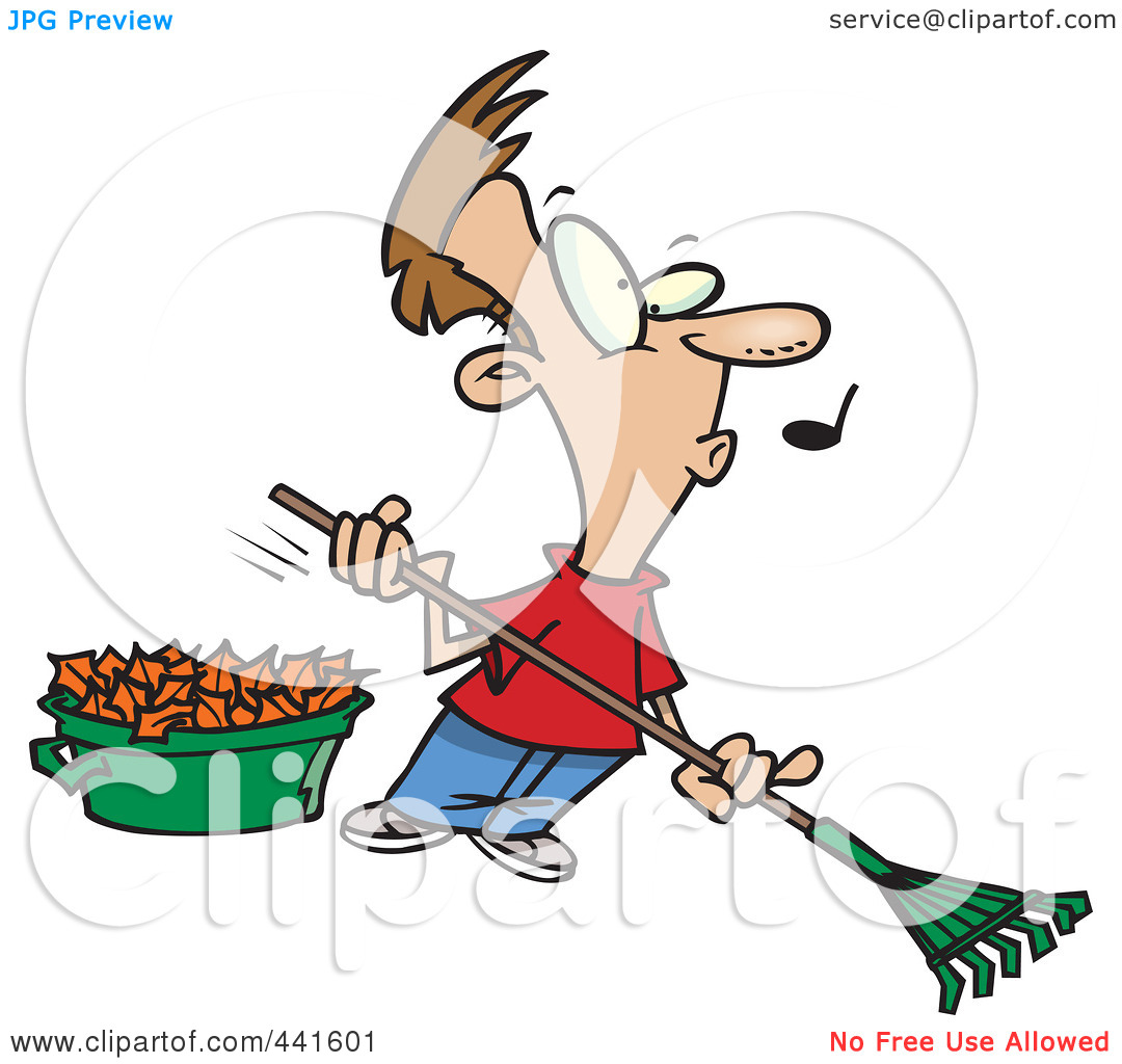 1080x1024 Funny Raking Leaves Clipart