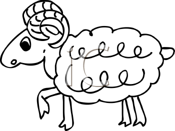 350x262 Royalty Free Ram Clip Art, Farm Animal Clipart