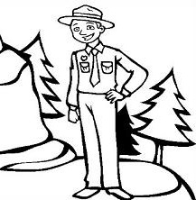 217x222 Free Park Ranger Clipart