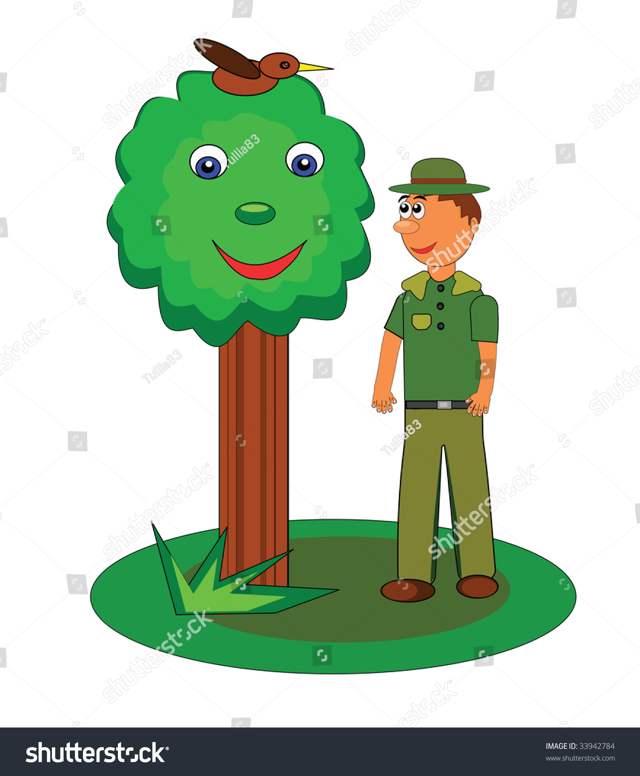 1319x1600 Pine Tree Clipart Park Ranger