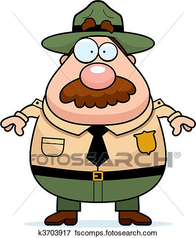 386x470 Clip Art Of Park Ranger K3703917