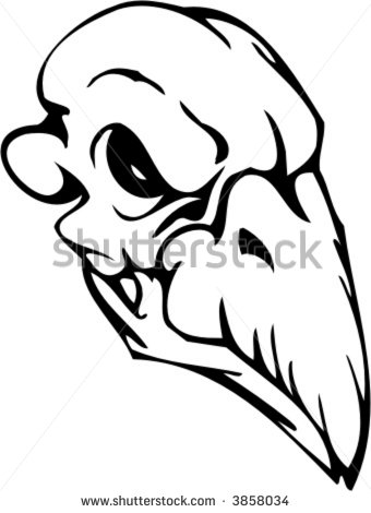 340x470 Skull Clipart Raptor