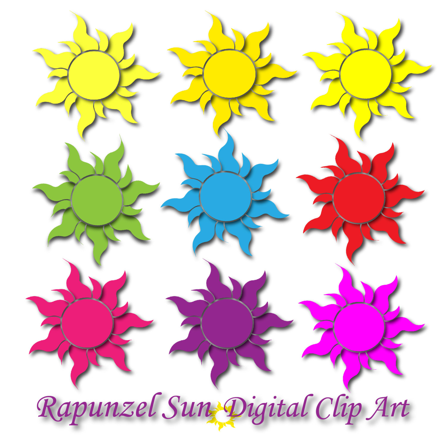 1500x1475 Sun Clipart Rapunzel