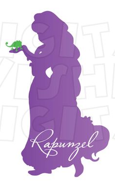 236x378 Rapunzel Silhouette Poster By