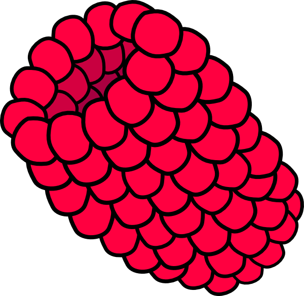 600x584 Red Raspberry Clip Art