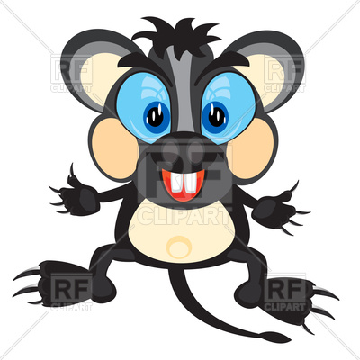 400x400 Cartoon Rat Royalty Free Vector Clip Art Image
