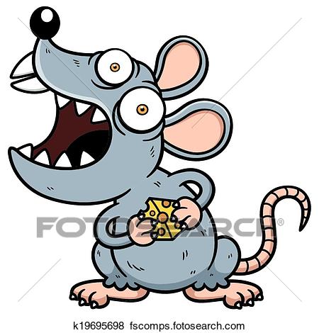 450x470 Clip Art Of Angry Rat K19695698
