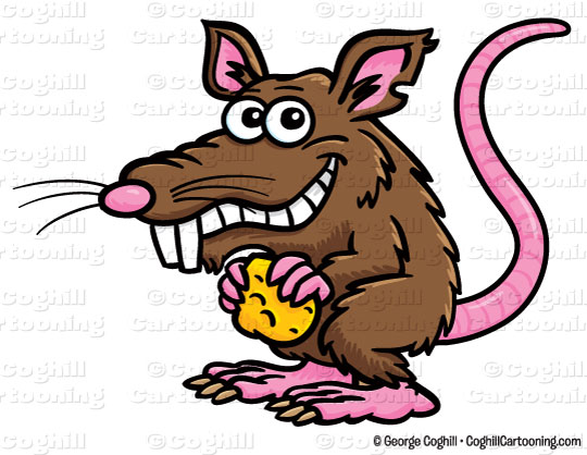 540x418 Cartoon Rat Clip Art Stock Illustration
