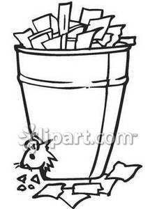 225x300 And White Rat In A Trash Can