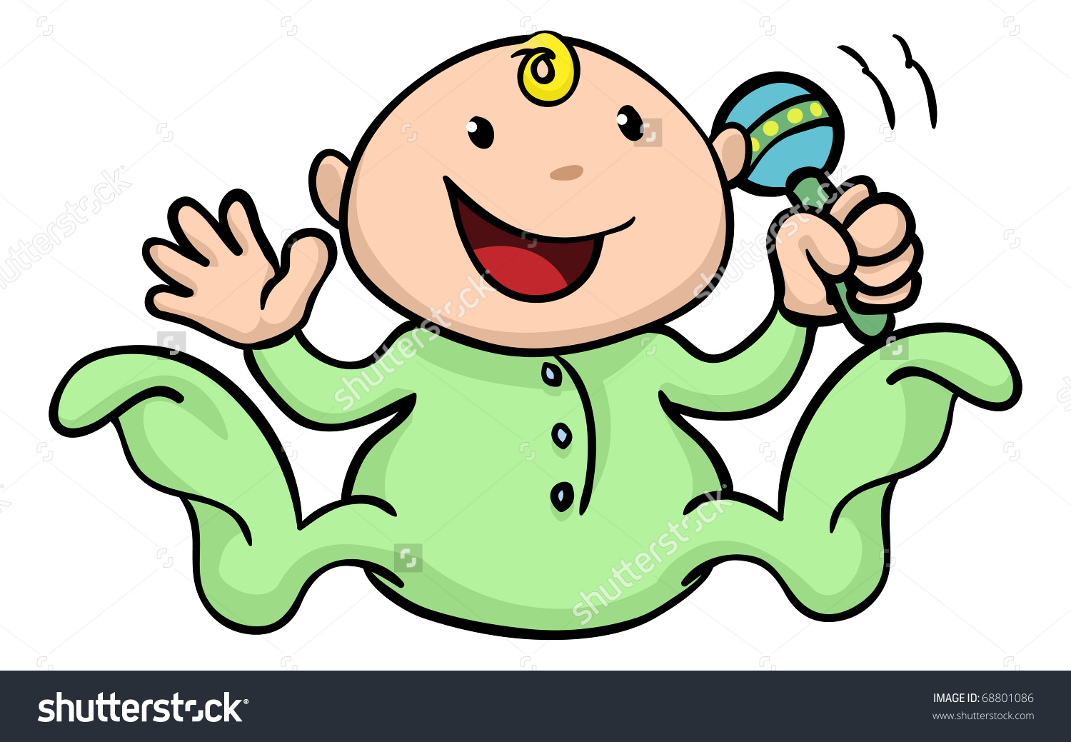 1500x1039 Green Clipart Rattle