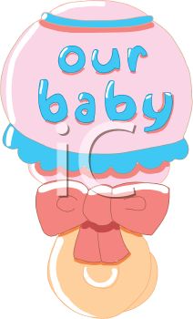 212x350 Baby Rattle With Our Baby Text
