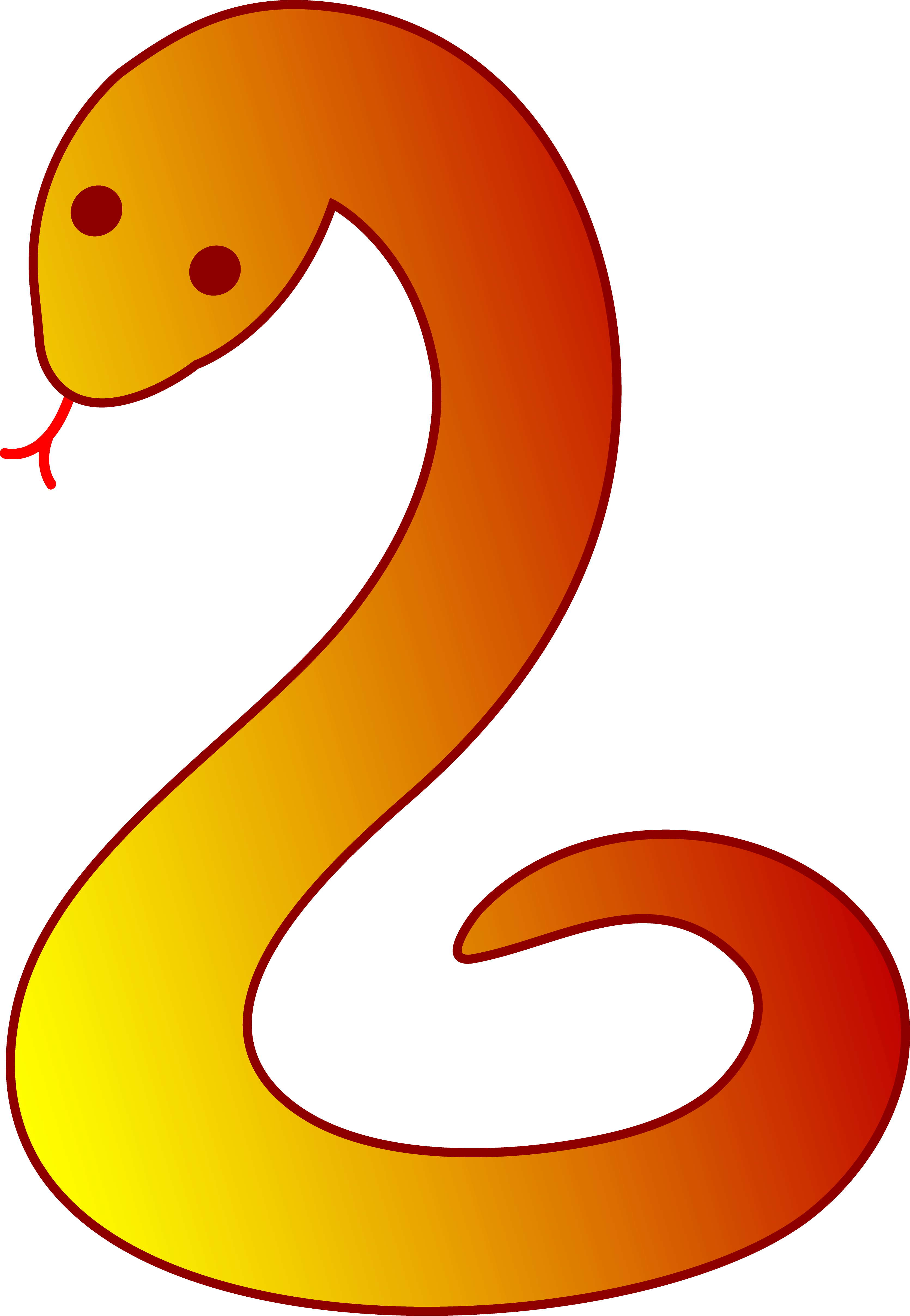 3340x4828 Snake Clipart 6