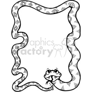 300x300 Royalty Free Rattlesnake Frame Border 380184 Vector Clip Art Image